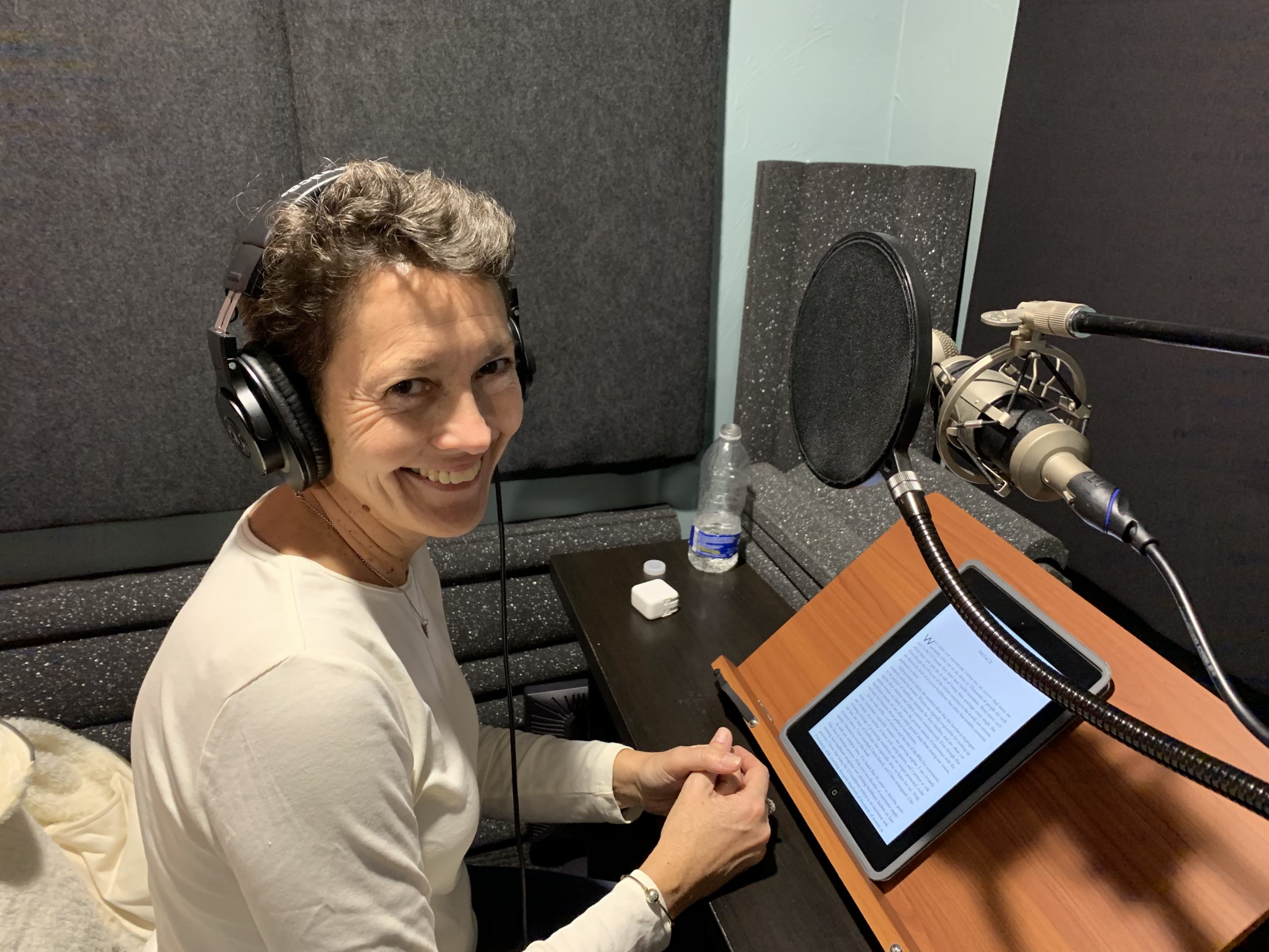 In Studio – Rosemarie Day records material for her upcoming release “Marching Toward Coverage – How Women Can Lead the Fight For Universal Coverage”